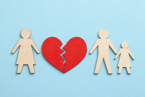 Divorce in a family with children.